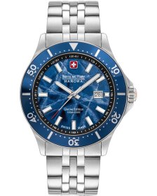 Swiss Military Hanowa Glacier Silver Stainless Steel Bracelet SMWGH0004401
