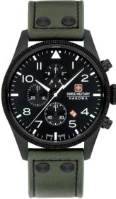 Swiss Military Hanowa Thunderbolt Chrono Green Leather Strap SMWGC0000430