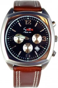 Sportime Brown Leather Strap TMG61185