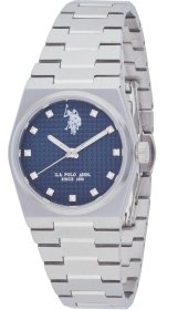 U.S. Polo Assn. Jamie Silver Stainless Steel Btacelet USP8394BL