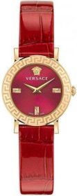 Versace Petit Ladies watch Red Leather Strap VE6M00722