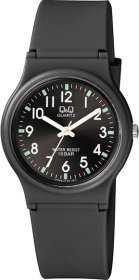 Q&Q Black Rubber Strap VP46J038Y