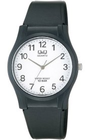 Q&Q Black Rubber Strap VQ02-001