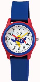 Q&Q Blue Rubber Strap VS59J009Y