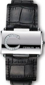 Cerruti Black Leather Strap CT068282006