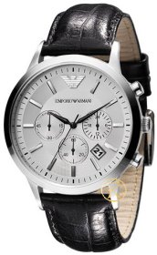 Emporio ARMANI Black Strap Chronograph AR2432