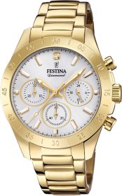 FESTINA Crystals Gold Stainless Steel Chronograph F20400/1