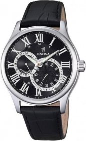 Festina Automatic Black Leather Strap F6848/3