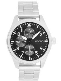 Oozoo Timepieces Silver Metallic Bracelet C11506