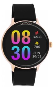 Oozoo Smartwatch Black Silicon Strap Q00133