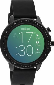 Oozoo Smartwatch Black Rubber Strap Q00304