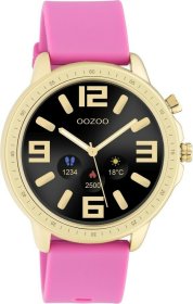 Oozoo Smartwatch Pink Rubber Strap Q00320