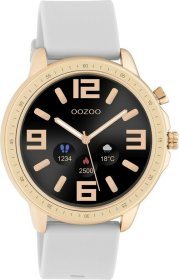 Oozoo Smartwatch White Rubber Strap Q00323