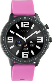 Oozoo Smartwatch Pink Rubber Strap Q00331
