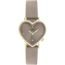 Oozoo Timepieces Grey Leather Strap C11451