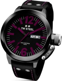 Tw Steel Black Leather Strap TW856