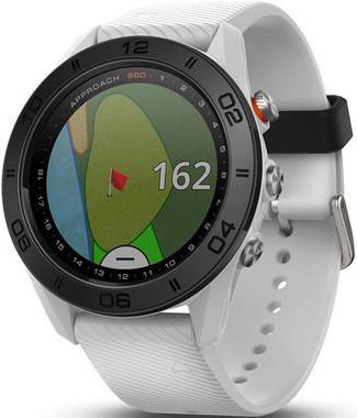 Garmin Black Watch With White Silicone Strap 010-01702-01