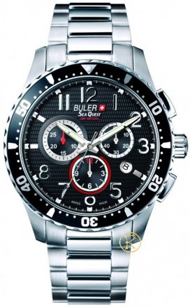 Buler Sea Quest Steel Swiss Chronograph 037122