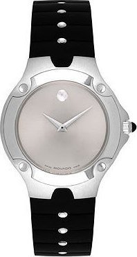 Movado Sport Edition Quartz Black Leather Strap 0604600