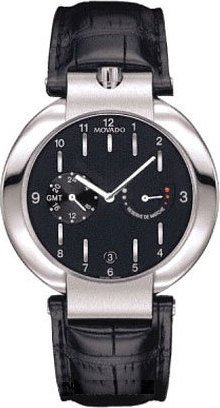Movado Elliptica Automatic Black Leather Strap 0604893