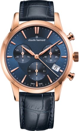 Claude Bernard Classic Chronograph Ladies Watch 10231-37R-BUIR