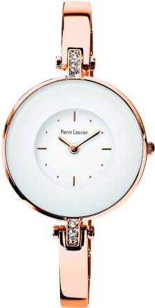 PIERRE LANNIER Ladies Crystals Rose Gold Stainless Steel Bracelet 125J909