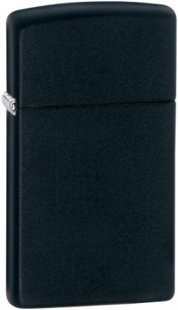 Zippo Black Matte Slim 1618