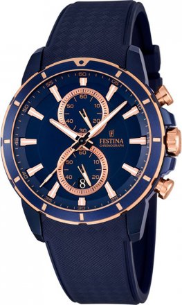 FESTINA Blue Rubber Chronograph F16851/1