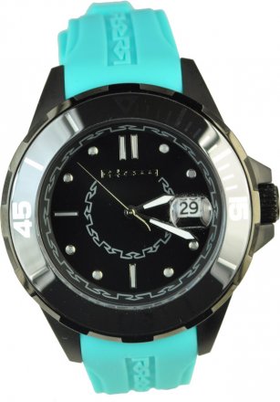 REBECCA Griffe Black Blue Rubber Strap AGRONC81