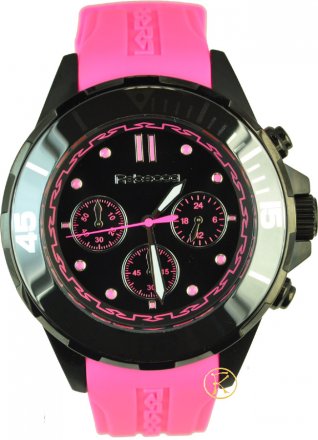 REBECCA Griffe Chronograph Pink Rubber Strap ACRONP82