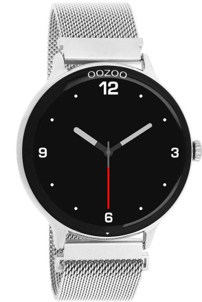 Oozoo Smartwatch Silver Stainless Steel Bracelet Q00135