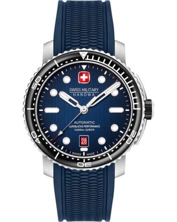 Swiss Military Hanowa Maitre Plongeur Automatic Stainless Steel Bracelet Gift Set SMWGL0002002
