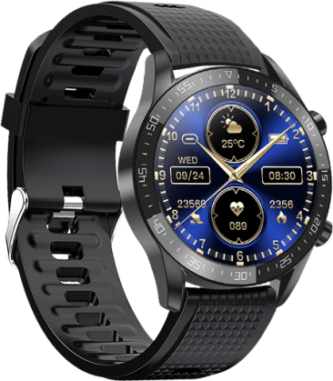 DAS.4 SL13 Smartwatch με Παλμογράφο (Μαύρο) 203050311