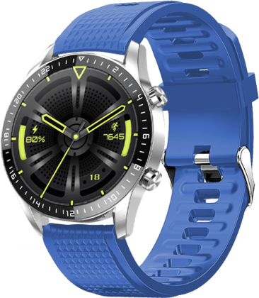 DAS.4 Smartwatch 203050316 Blue Rubber Strap