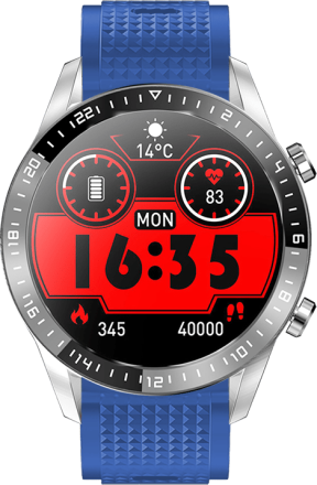 DAS.4 Smartwatch 203050316 Blue Rubber Strap