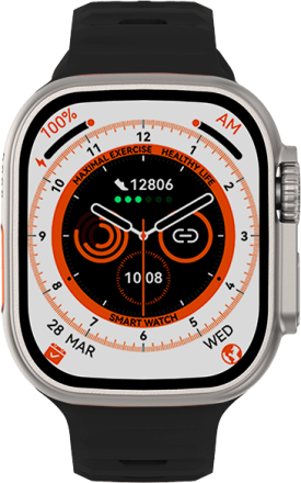 DAS.4 Smartwatch SU08 Ivory dial and black silicone strap 203065021