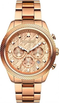 BREEZE Dreamscape Multifunction Rose Gold Stainless Steel Bracelet 210911.4