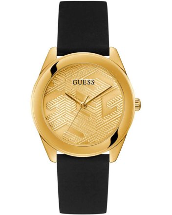 Guess Cubed Black Rubber Strap GW0665L1