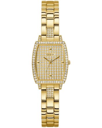 Guess Brilliant Crystals Gold Stainless Steel Bracelet GW0611L2