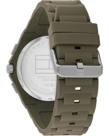 Tommy Hilfiger Troy Khaki Silicone Strap 1792121