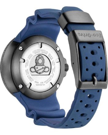Citizen Promaster Eco-Drive Divers Blue Rubber Strap BJ8055-04E