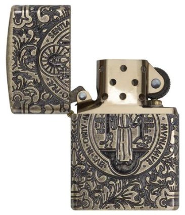 Zippo 29719 St. Benedict Design