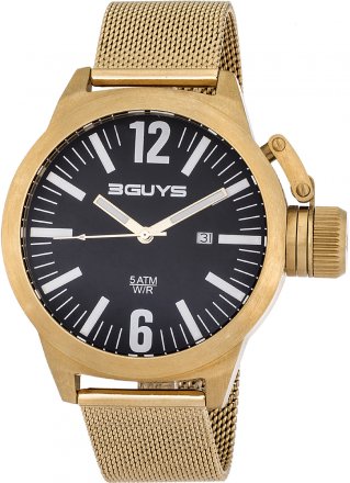 3 Guys Time Stainless Steel Bracelet 3G11401
