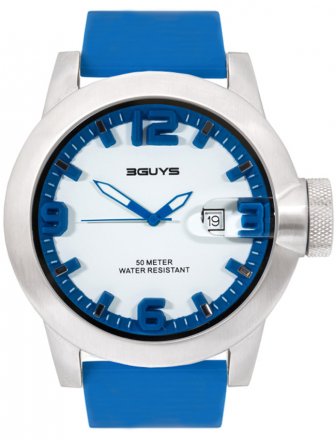 3GUYS Light Blue Rubber Strap 3G22903