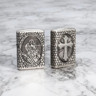 Zippo 49160 Armor® St. Christopher Metal Design