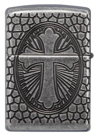 Zippo 49160 Armor® St. Christopher Metal Design