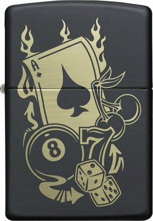Zippo 49257 Gambling Design