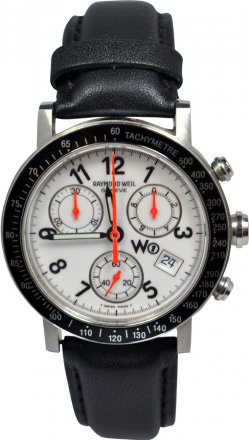Raymond Weil Geneve Black Leather Strap 5000.ST.05978T