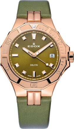 Edox Delfin Diver Ladies Watch 53020-37RC-VR