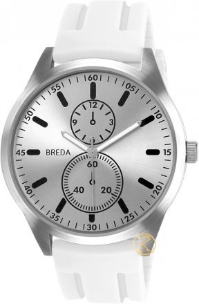Breda Connor White Rubber Strap 8153